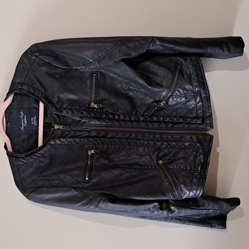- American Eagle faux leather jacket Vintage